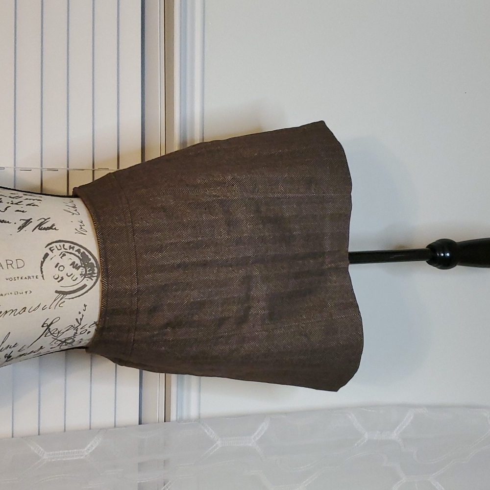 The limited Herringbone wool blend  skirt